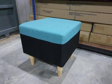 Single Seat Wooden Fabric Stool