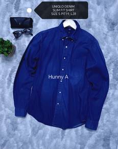 UNIQLO Denim Slim Fit Lsleves 