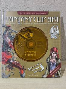 Fantasy Clip Art Book by Kevin Crossley with CD