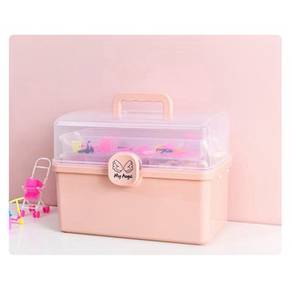 Pink Accessories Rack Multi-Layer Storage Box