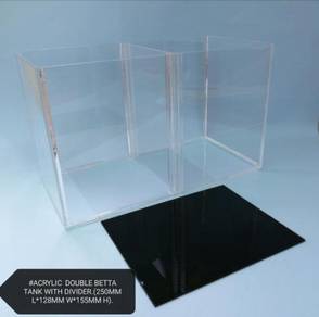 Acrylic Divider Betta Aquarium Fish Ikan Akuarium
