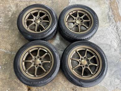 Rim second 15 CE28 siap tayar saga persona myvi