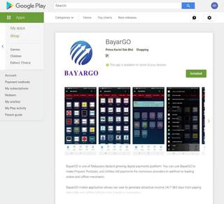 App Bayargo untuk dilepaskan