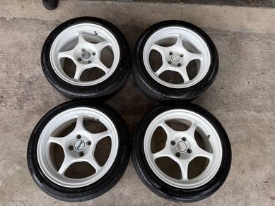 Rim enkei rpo1 16 inch alza myvi blm wira flx
