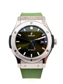Hublot Classic Fusion Green Leather 42mm 542.NX.89