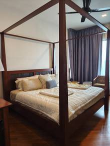 Teak wood bed frame
