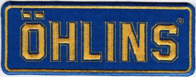 Ohlins Car Motorcycle Racing Badge Iron On Patch
