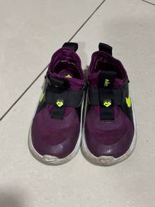 Nike Flex Advance TD Kids Shoes Purple Yellow Size