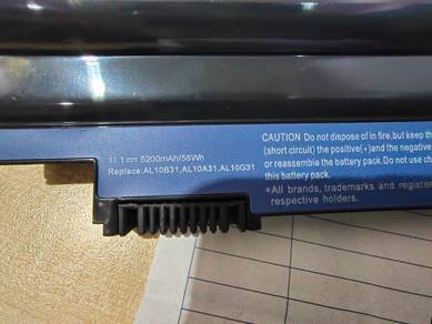 battery laptop model AL10B31, AL10A31, AL10G31