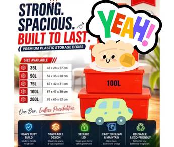 tong ais Oren tong ikan 100liter