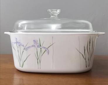 Mangkuk corningware shadow iris casserole bowl 5l