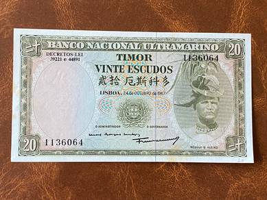Timor 20 Escudos 1967 - Pick 26
