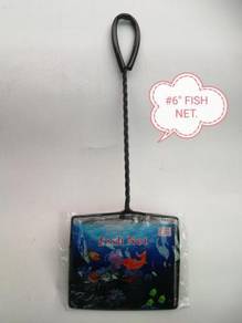 Black Fish Net 6inch Jaring Ikan Aquarium Akuarium