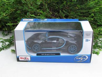 Maisto 1-24 Diecast Car Bugatti Chiron Black # 42