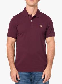 Brooks Brothers Burgundy Polo Shirt with Logo