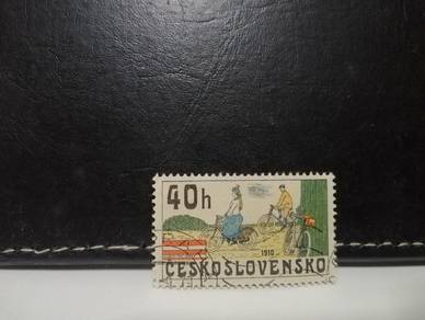 1979 Czechoslovakia Stamp Historic Bicycle