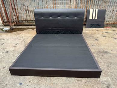 Katil King Bed Frame Divan Leather