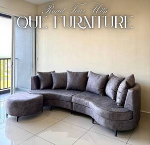 new sofa curve easy clean warna boleh pilih