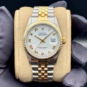 Rolex Datejust 36 White Roman Jubilee 16233
