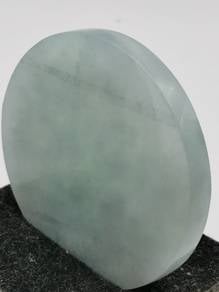 Icy Ice Green Burma Jadeite Jade Polished Stone