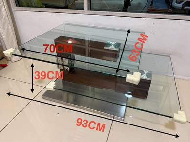 Tempered glass coffee table