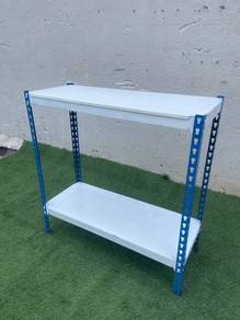 YE91R Rak Besi 2 Tiers 3x3ft Metal Rack White Blue