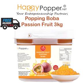 Popping Boba Juicer Coating Ball Passion Fruit 3kg