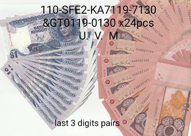 Malaysia Rm10 & M$1 pair sets
110-SFE2-KA7119-713
