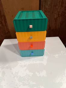 [BrandNew] Stackable Tabletop 4 Tier Plastic Laci