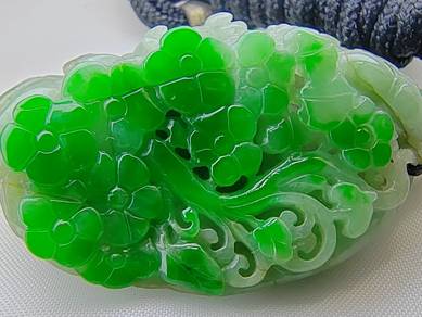Ice Green Type A Natural Jadeite Jade Pendant