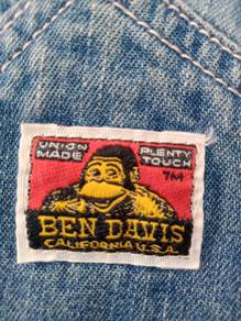 Vintage Ben Davis 3 quarter denim overalls nike