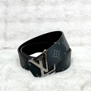 LV Monogram Eclipse Belt (Silver Buckle)