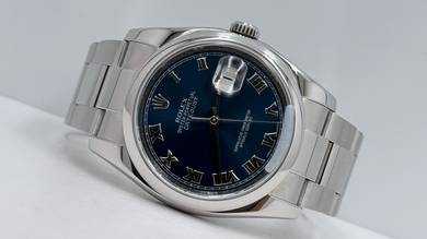 Rolex DateJust 36mm Roman Blue Dial
