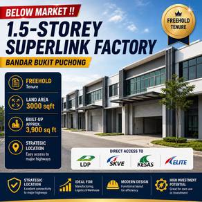 Warehouse / Factory For Sale in Puchong,SGR