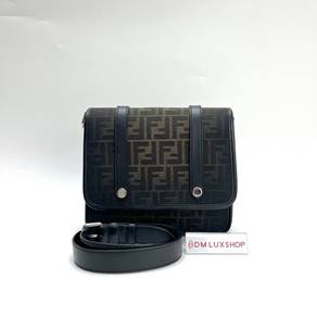 Preloved Fendi FF Jacquard Eclissi Messenger Bag