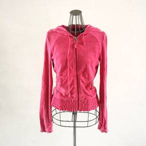 DKNY Active French Terry Zip Up Hoodie Pink
