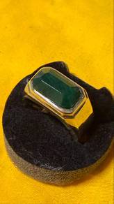 cincin akik yaman hijau