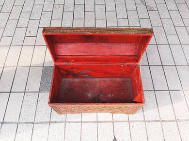 Antique wooden storage box