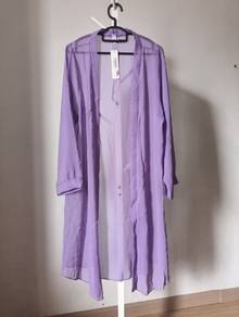 Sheer Lavender Cardigan
