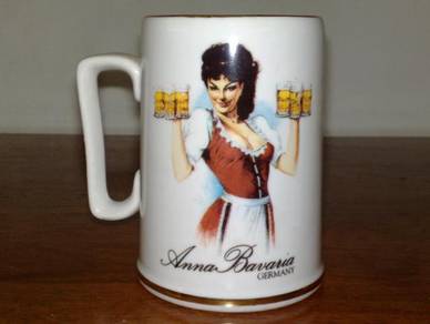 Cawan vintage anchor mug cup anna bavaria
