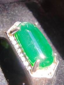 Icy Ice Dark Green Natural Jadeite Jade