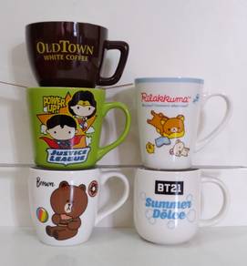 Lot Cawan Old Town Darlie Cartoon Mugs
