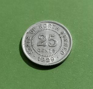 25 cents State of North Borneo 1929