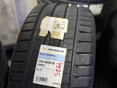 Tayar Baru 255 40 18 Michelin Pilot Sport 5 2025