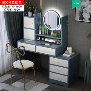 Blue Cosmetic dressing table meja desk make up 1