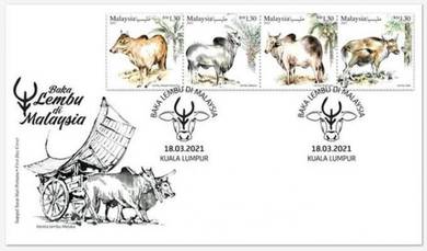 First Day Cover Baka Lembu Malaysia 2021