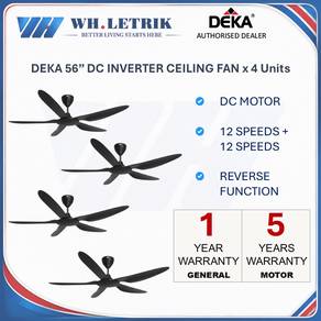 Deka DC Motor Ceiling Fan x 4 Units