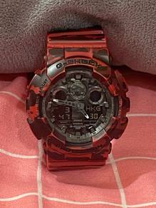 G-Shock Camouflage Merah