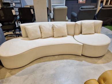 Curve Sofa with small pillow