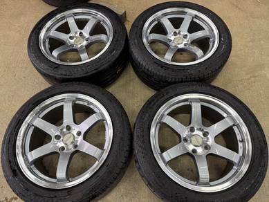 Sport rim second 17 TE37 siap tayar civic accord c